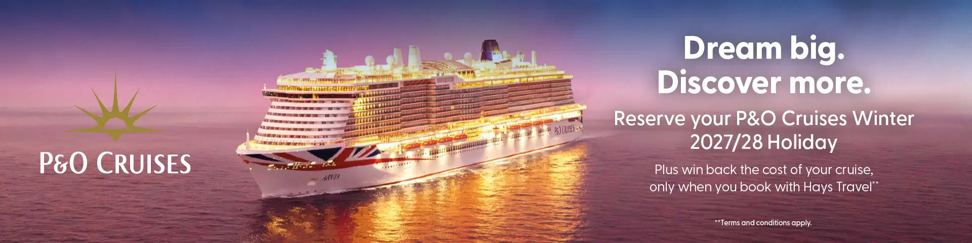 P&O Cruises Winter 2027 / 28